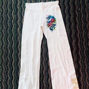 Christian Audigier White Pants